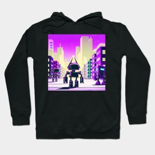 Synthwave city of the future Hoodie